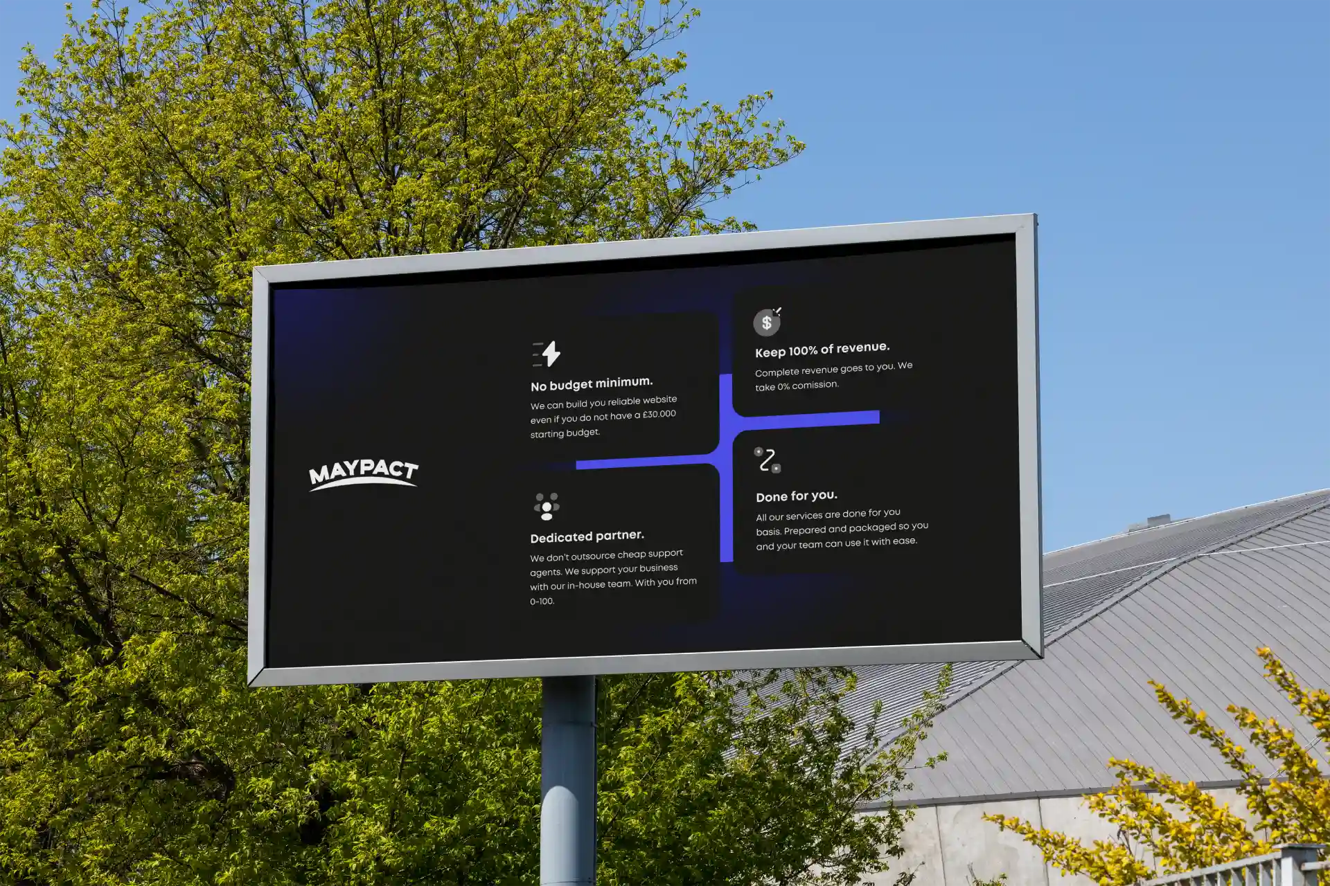 Illustration of Billboard Mockup made for the purpose of providing better visuals at MAYPACT